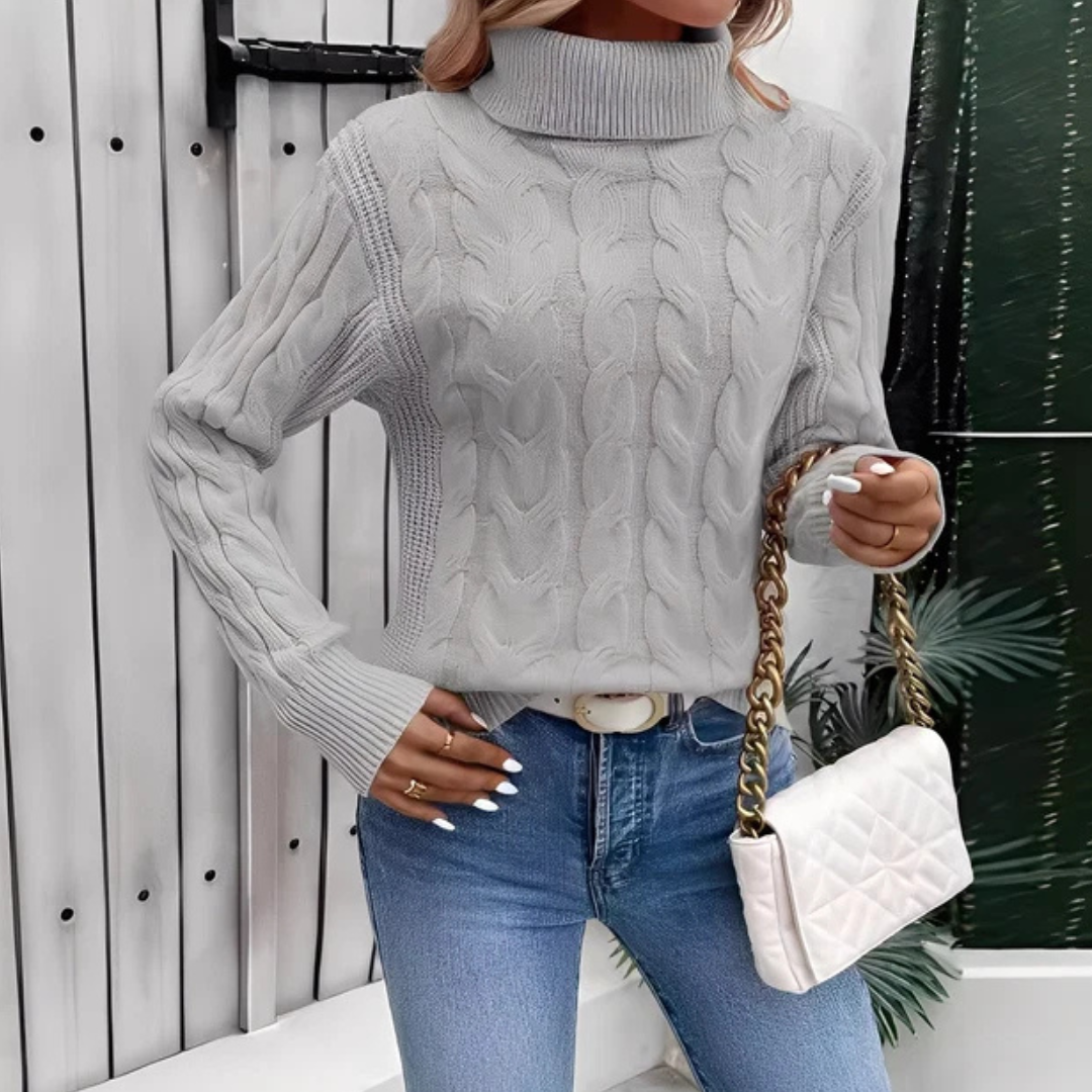 Amélie - Bequemer Pullover mit Rollkragen