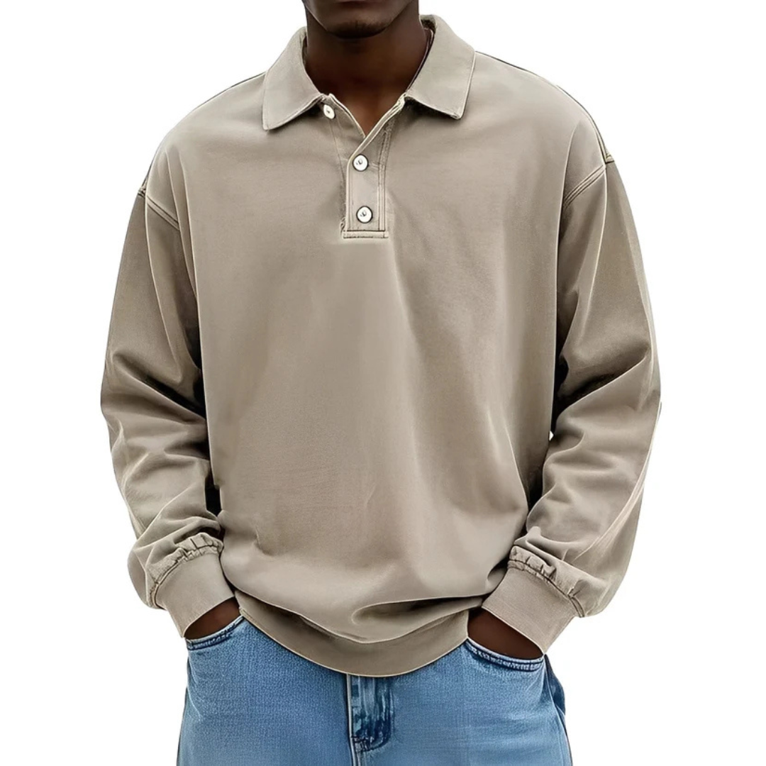 Clayton - Aktuelles Langarm-Poloshirt-Design