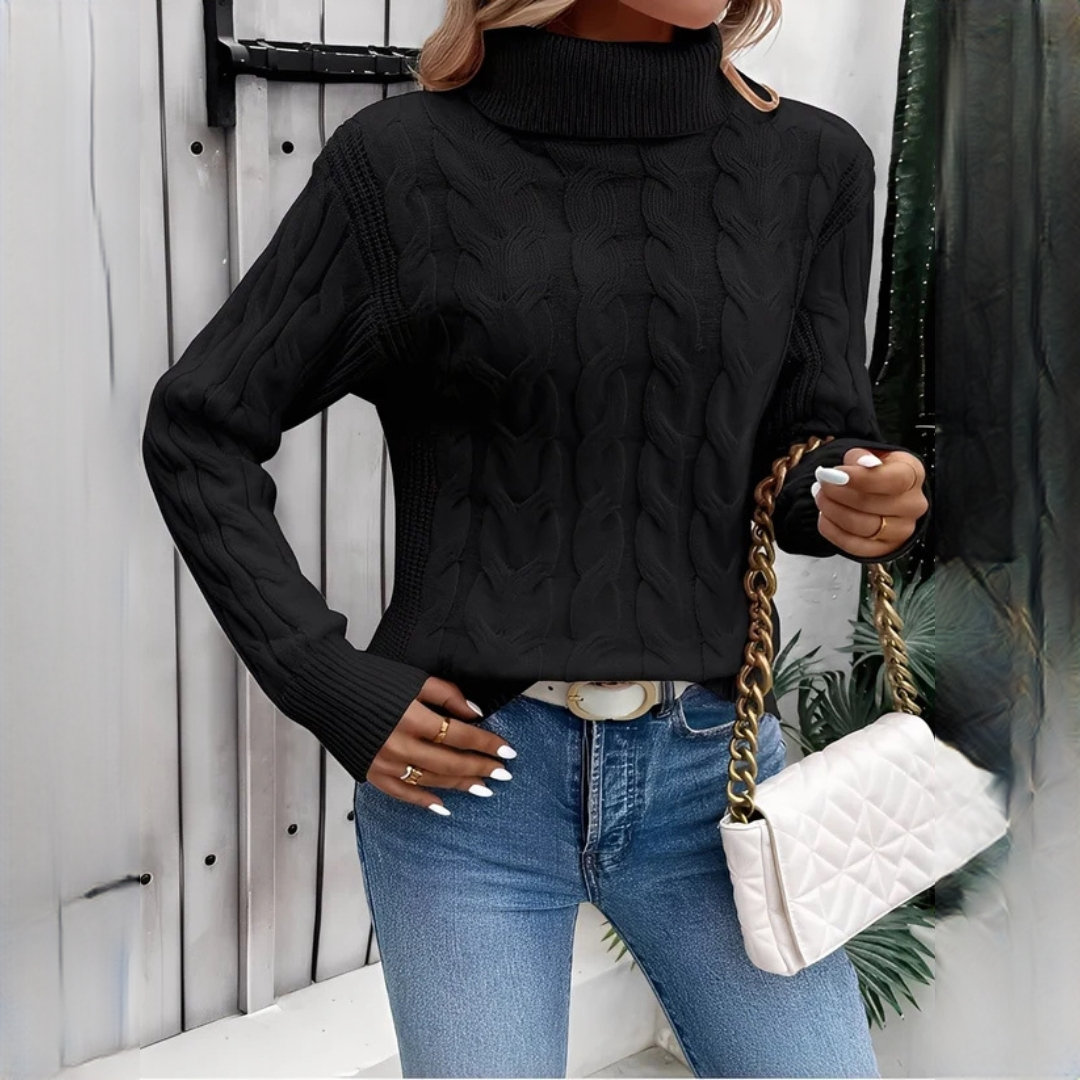 Amélie - Bequemer Pullover mit Rollkragen