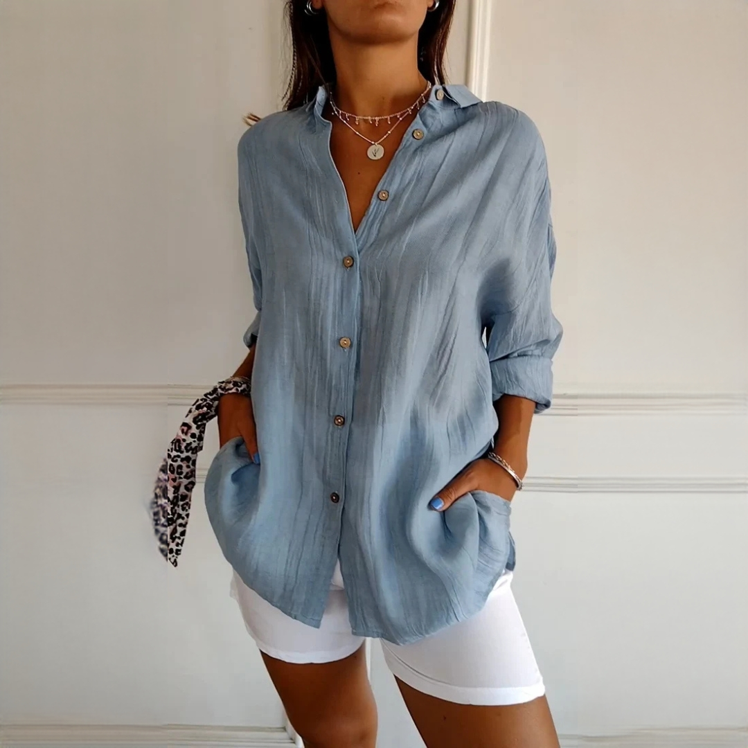 Xaelle - Modische Bluse mit Knöpfen