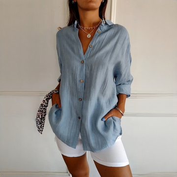 Xaelle - Modische Bluse mit Knöpfen