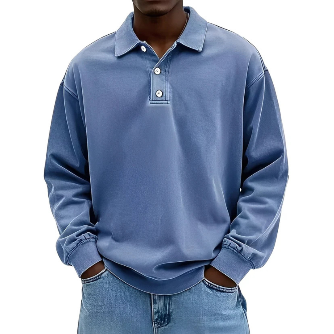 Clayton - Aktuelles Langarm-Poloshirt-Design