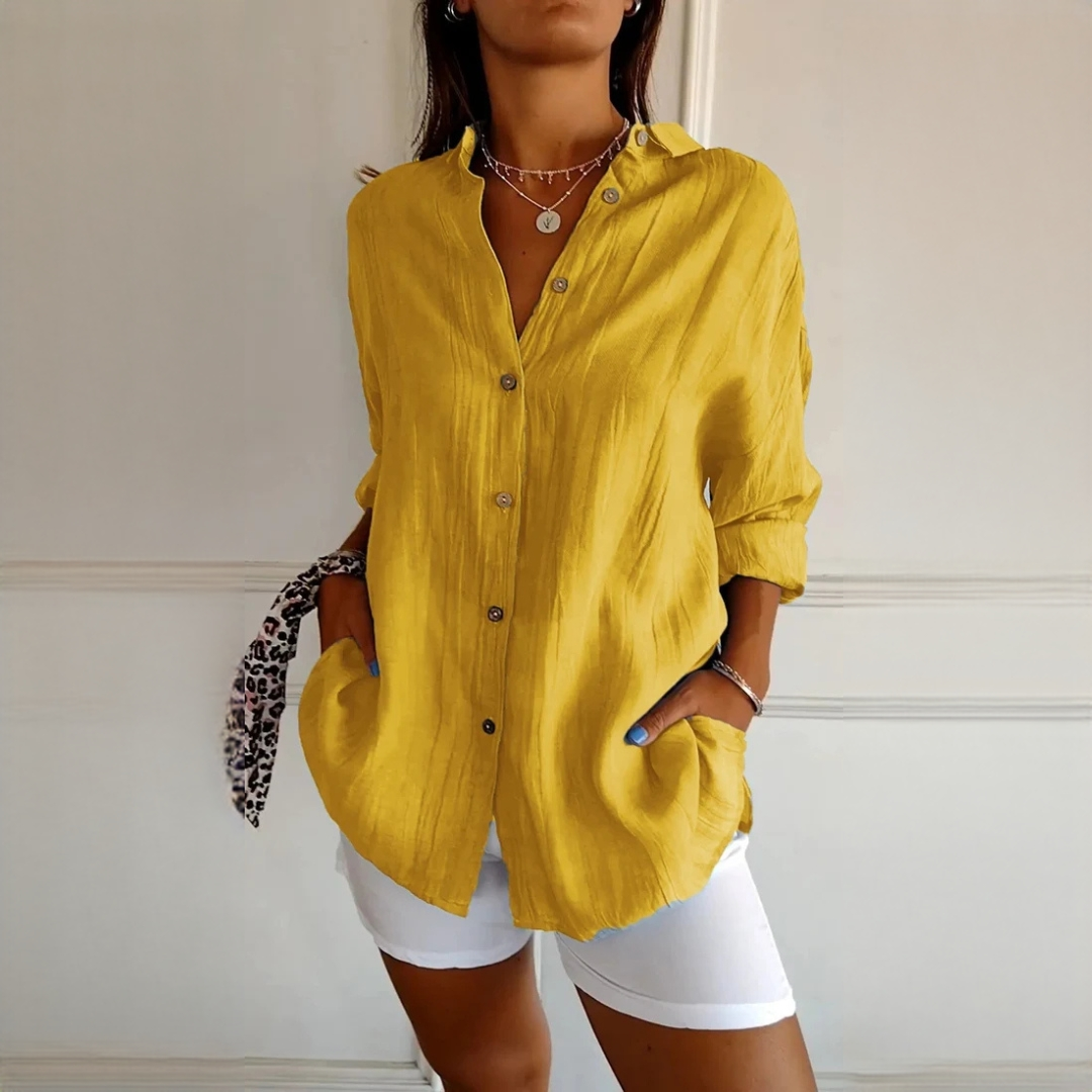 Xaelle - Modische Bluse mit Knöpfen