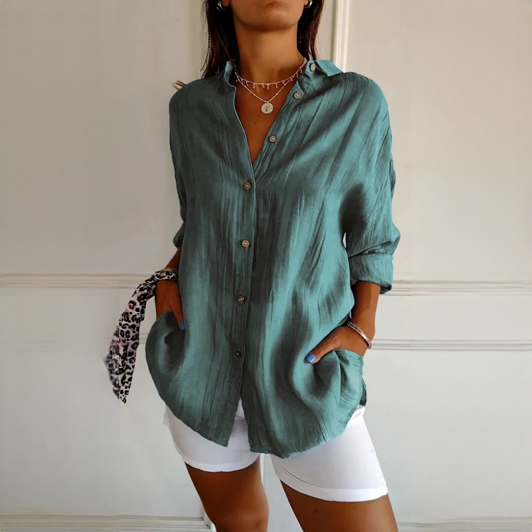 Xaelle - Modische Bluse mit Knöpfen