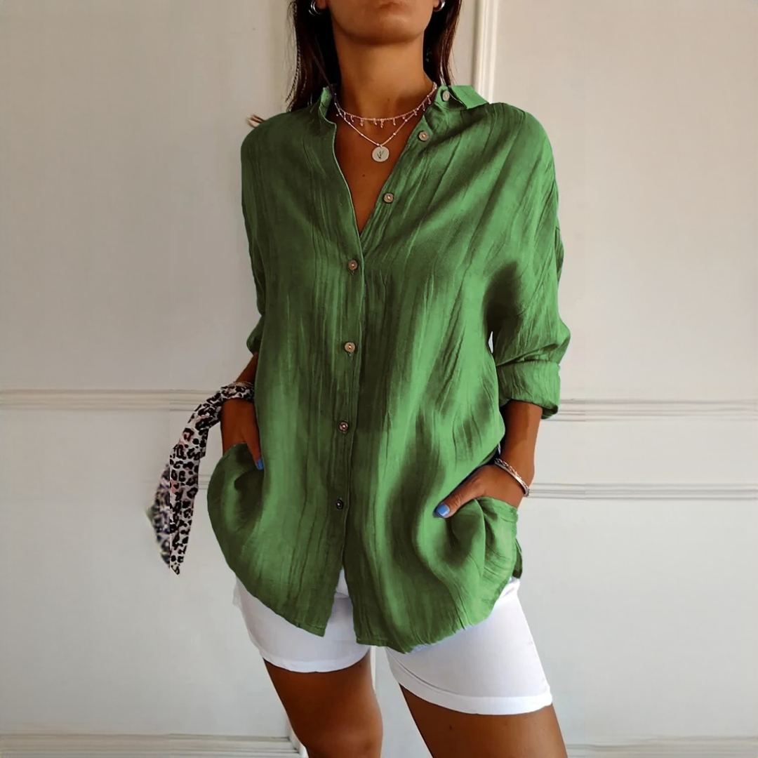 Xaelle - Modische Bluse mit Knöpfen