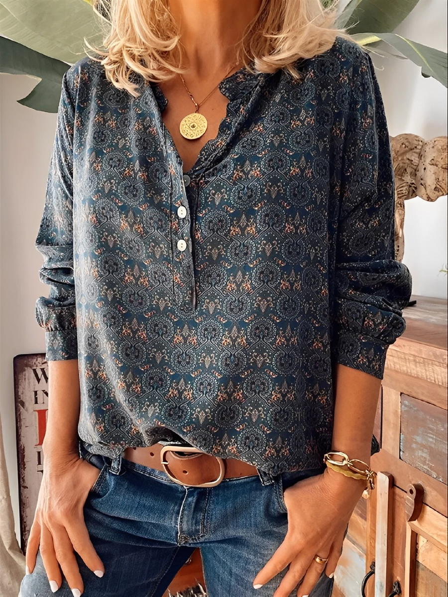 Adelinde- Elegante Damenbluse im Vintage-Stil
