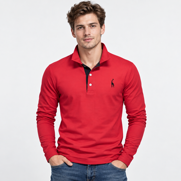 Antoine - Langärmeliges Herren-Poloshirt für jeden Tag