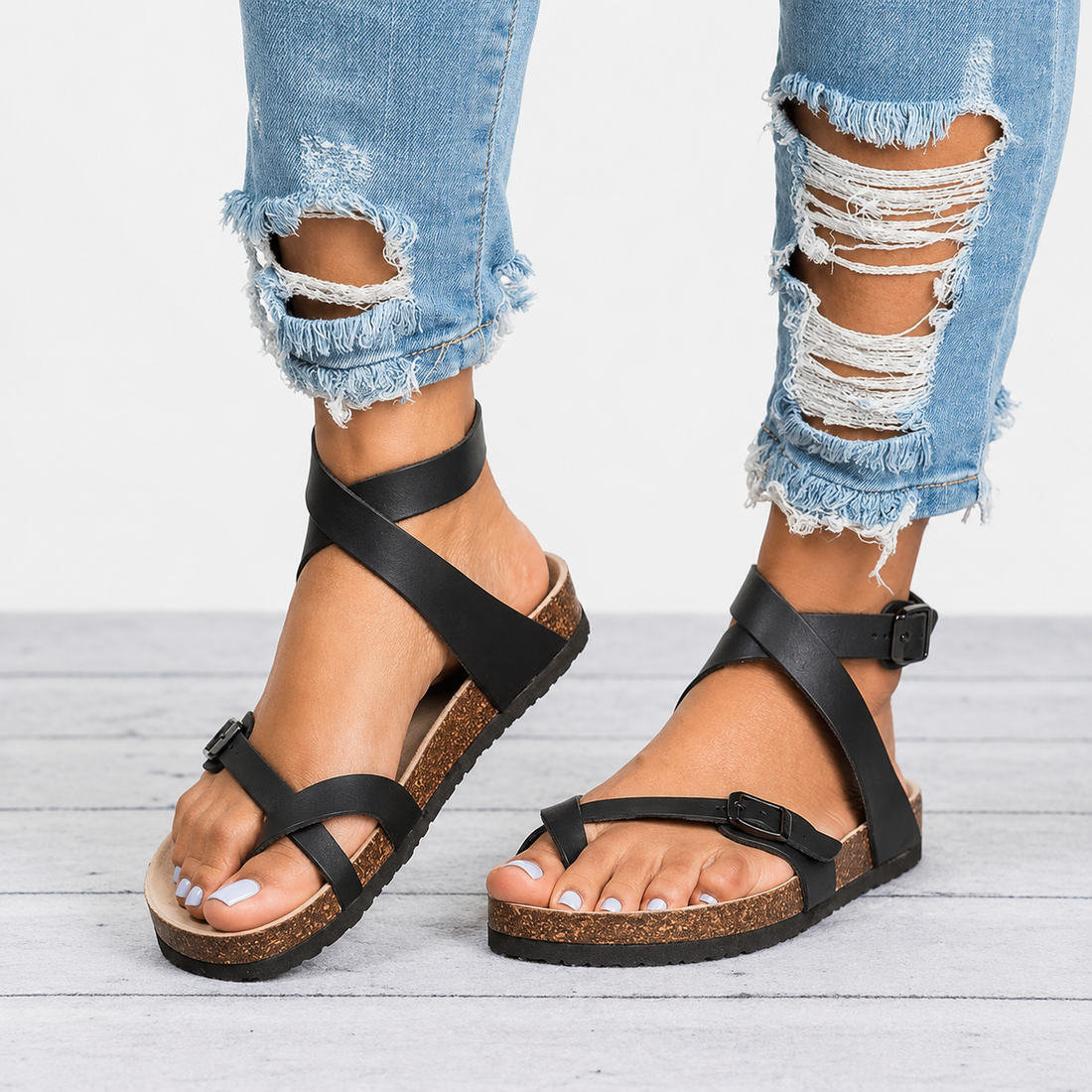 Danna - Vintage-Frauensandalen