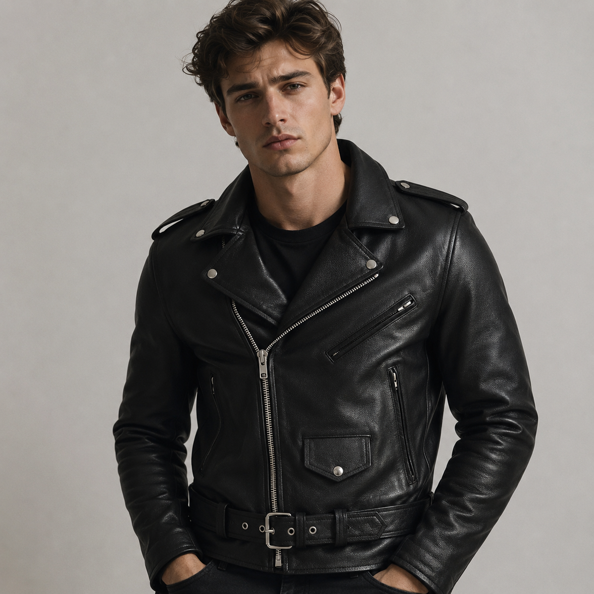 Brandon - Herren-Motorradjacke mit vielen Fächern