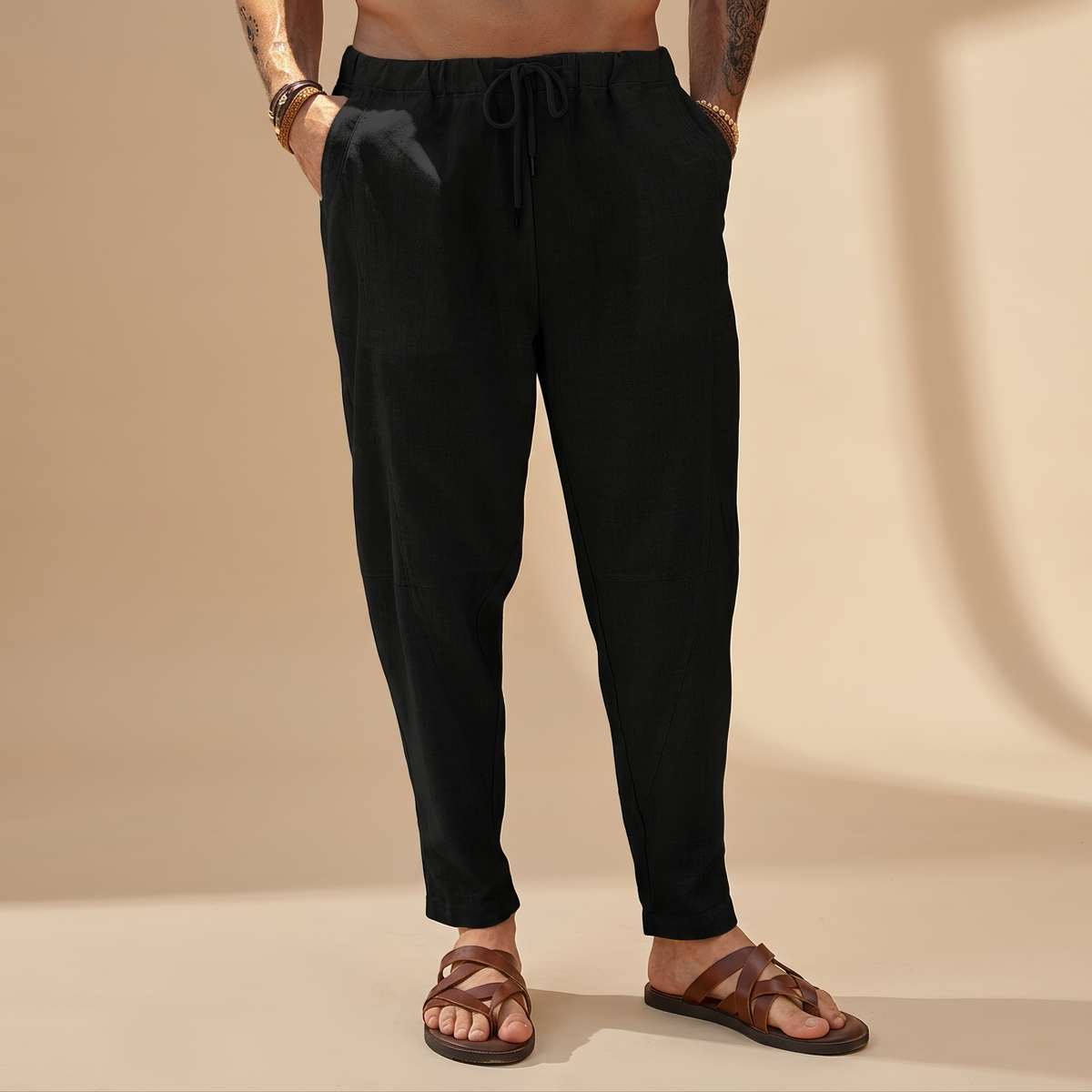 Abel - Weit geschnittene Strandhose