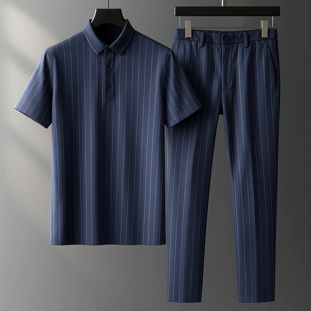 Donny - Komfortables gestreiftes Polo-Set
