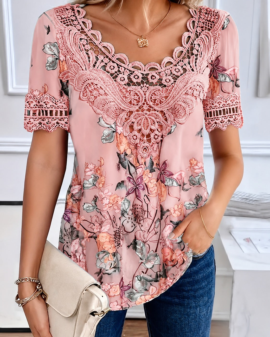Leah - Schicke Bluse mit Blumendruck