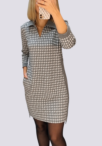Saskia - Schickes kurzes Kleid mit Kragen