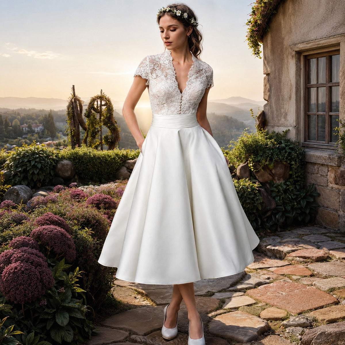 Kieran - Elegantes Midikleid in A-Linie