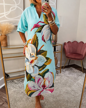 Myla - Weit geschnittenes Kleid mit Blumenmuster