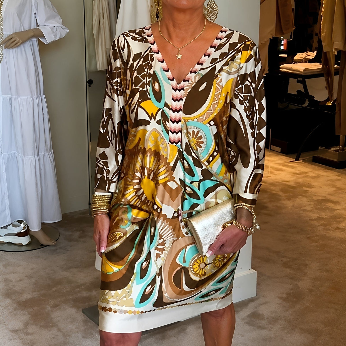 Talia - Stilvolles Kleid mit Print