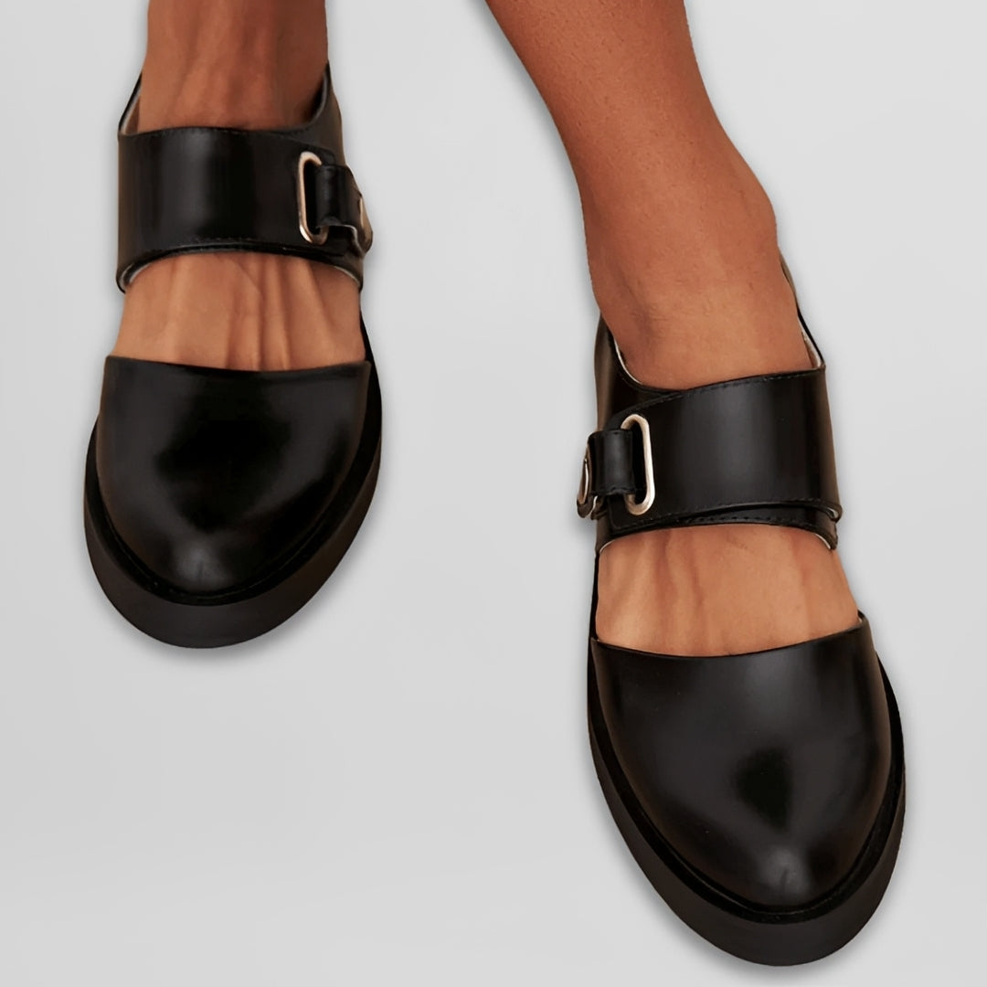 Mya - Komfortable Schuhe mit Riemen und niedrigem Absatz