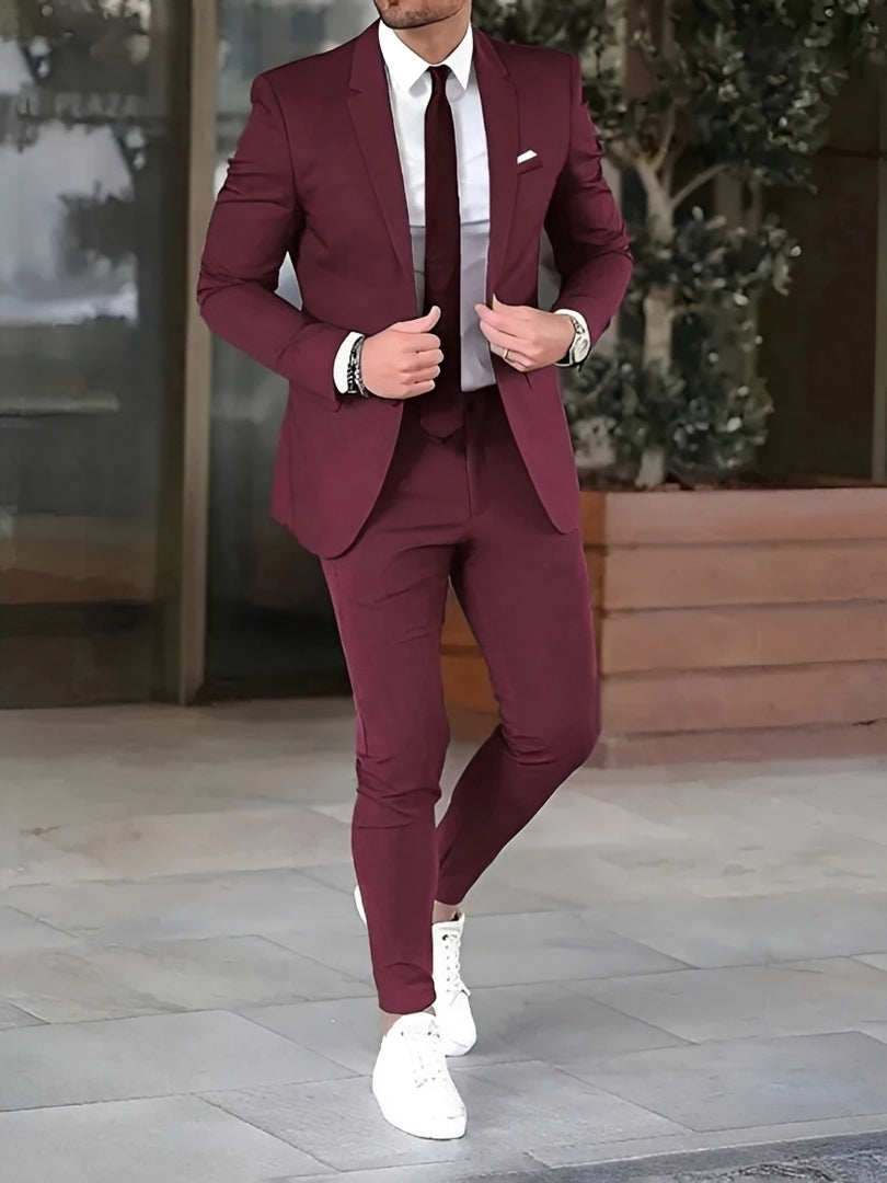 Herren Anzug – Eleganter Slim Fit Anzug für Business, Büro & Anlass