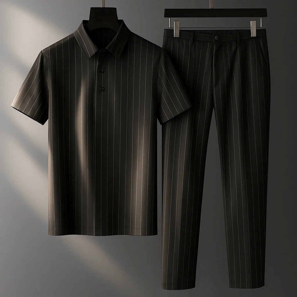 Donny - Komfortables gestreiftes Polo-Set