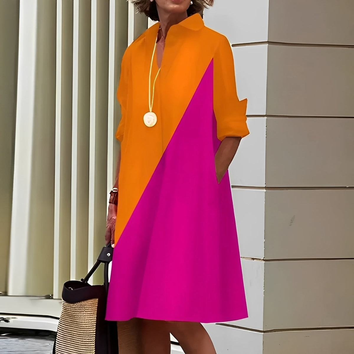 Alissa - Komfortables und legeres Damen-Midikleid