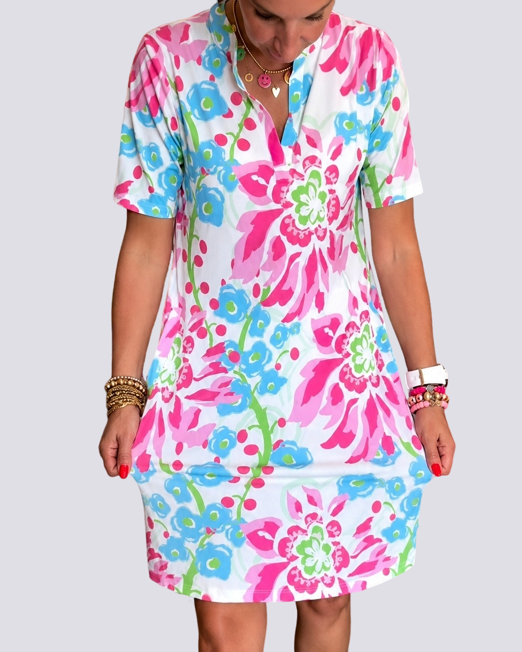 Pauline - Kleid mit blumigen Mustern