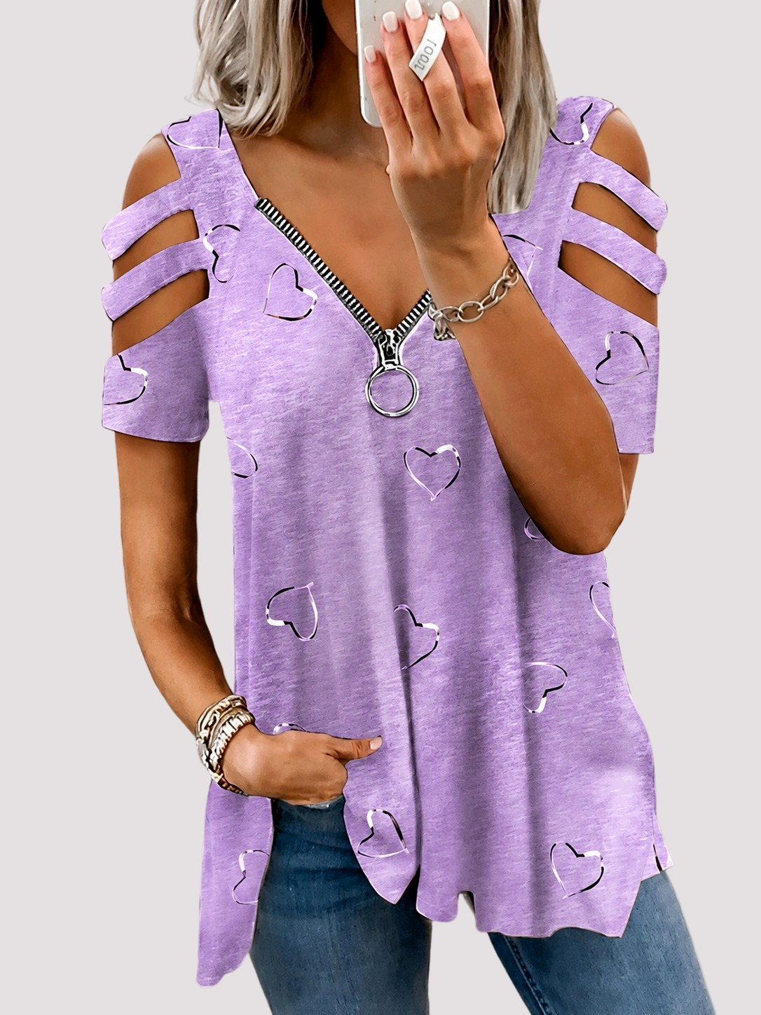 Saira - Trendiges Hemd mit Zipper