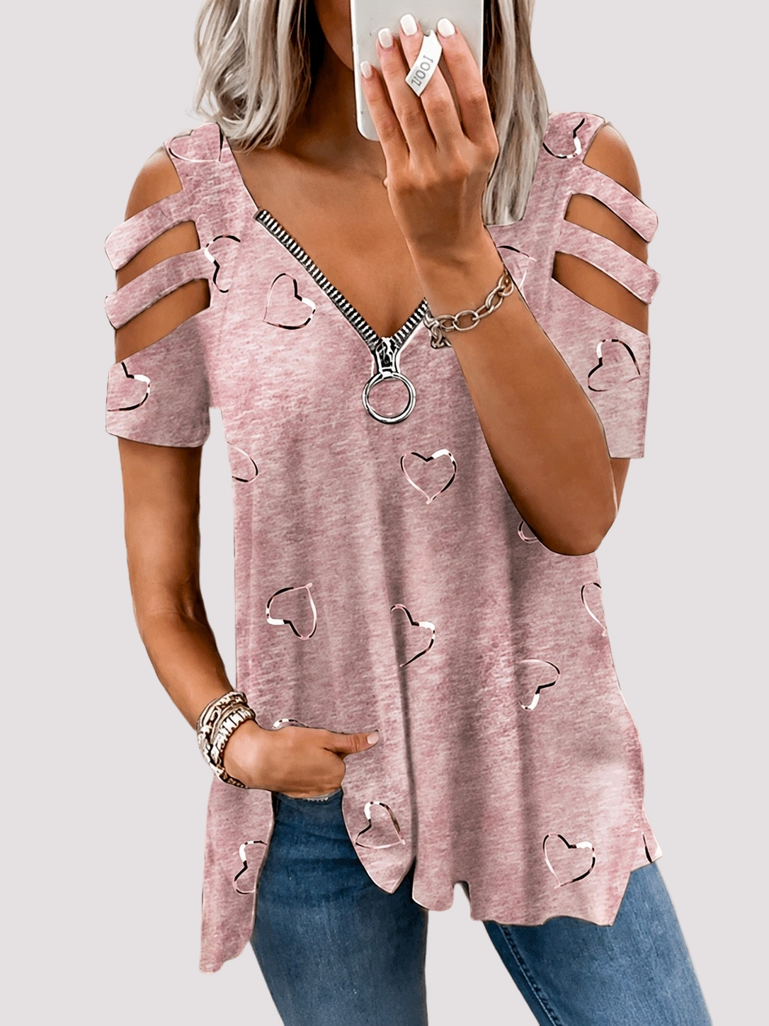 Saira - Trendiges Hemd mit Zipper
