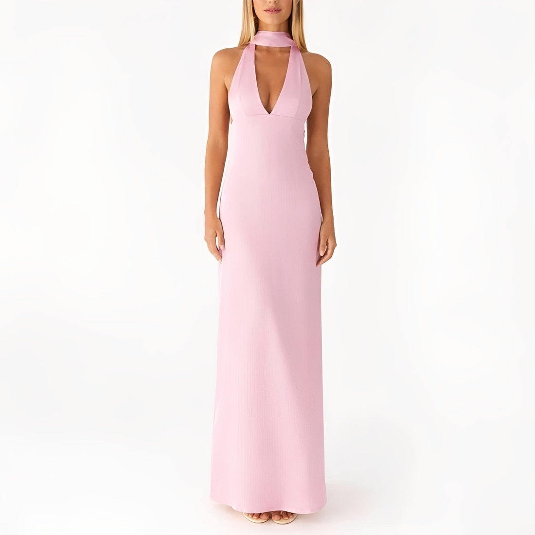 Amelie - Langes Neckholderkleid