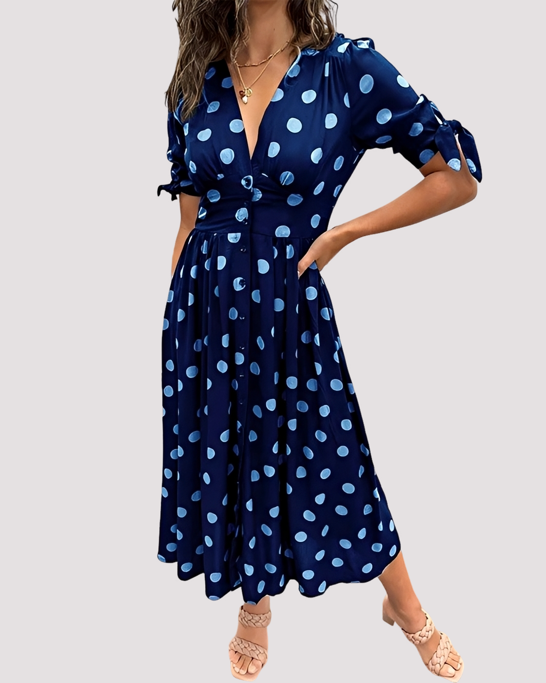 Nicole - Stilvolles Punktkleid