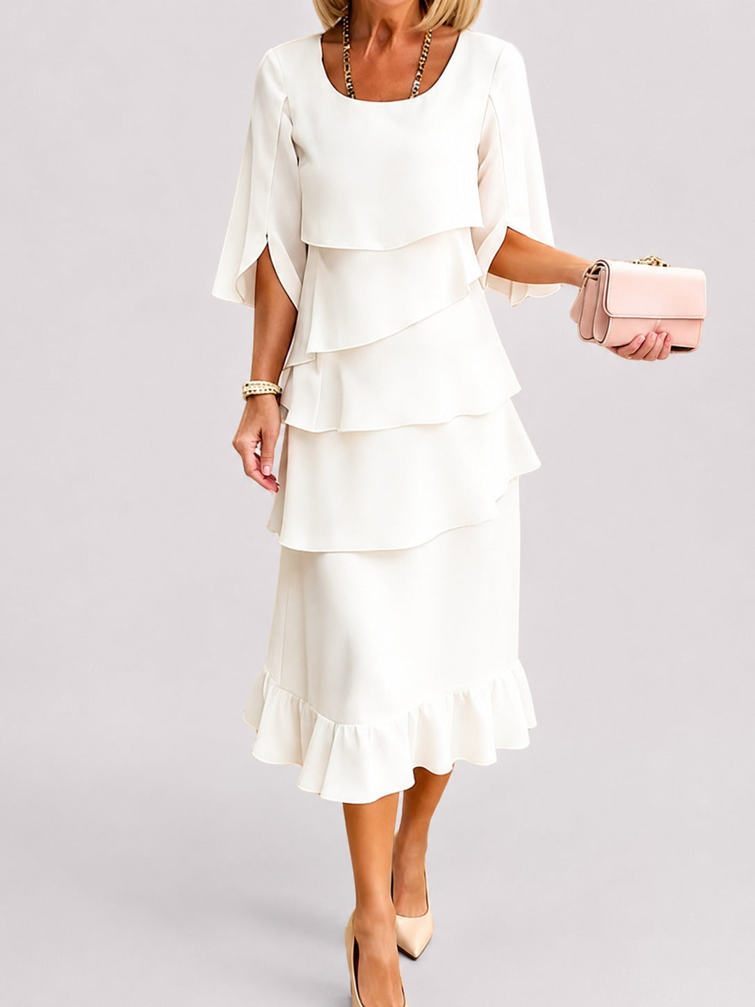 Elisa - Elegantes Lagen-Kleid