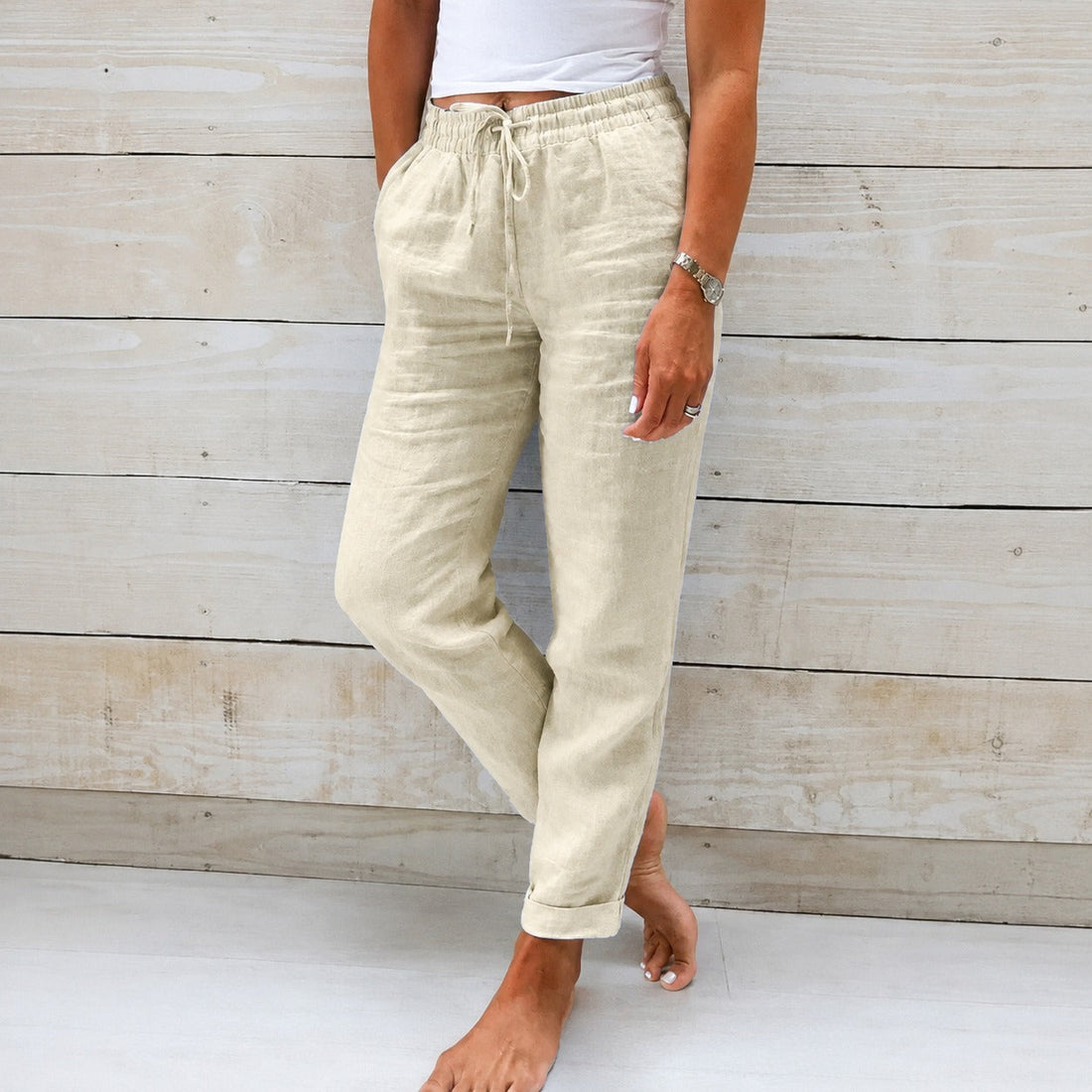 Dyan - Damenhose mit Kordelzug für einen lässigen Look