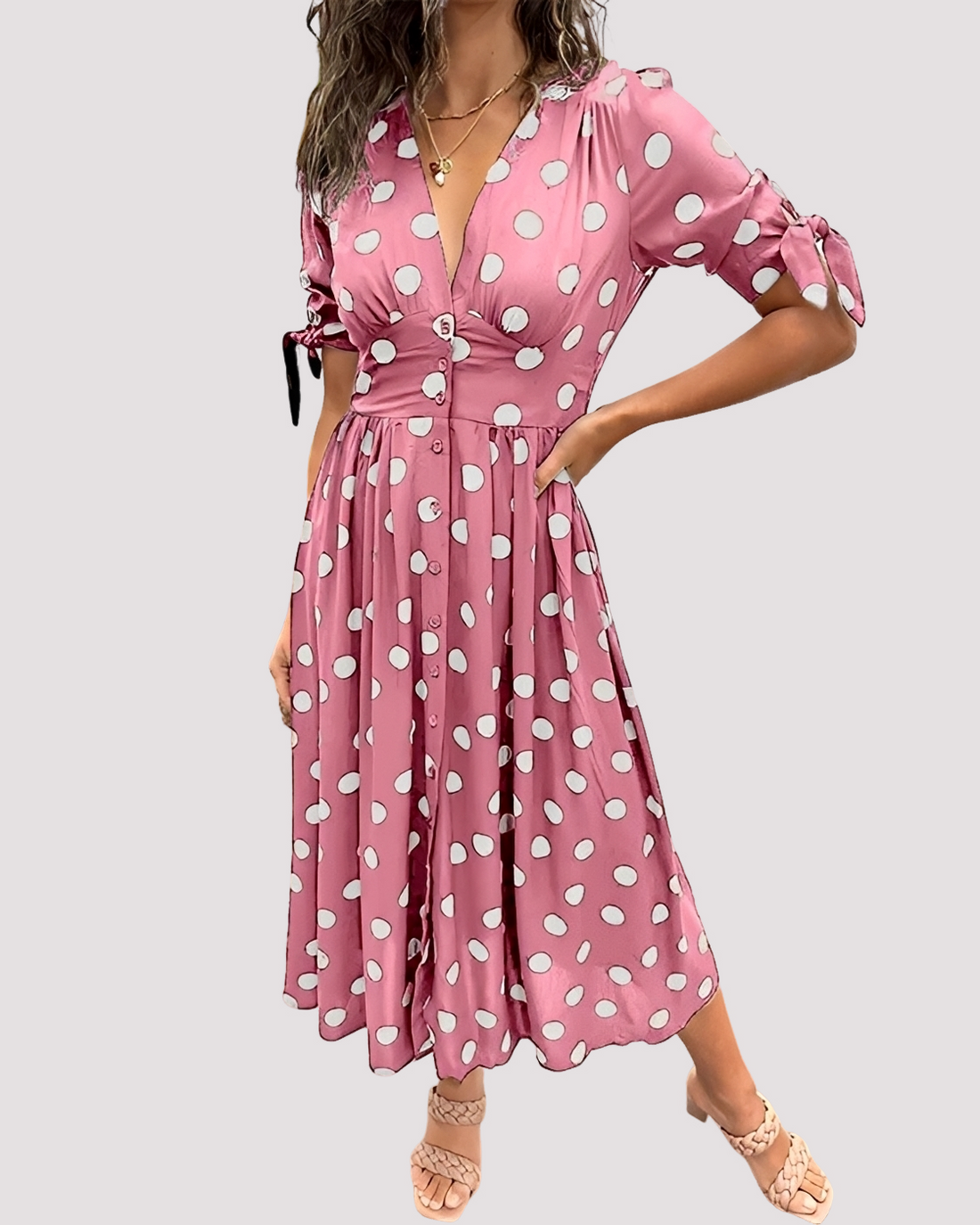 Nicole - Stilvolles Punktkleid