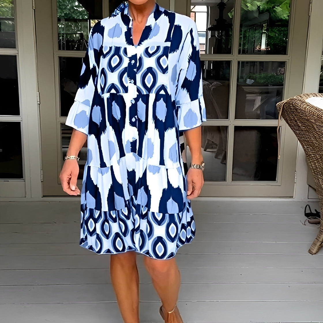 Katie - Elegantes, lässig geschnittenes Kleid
