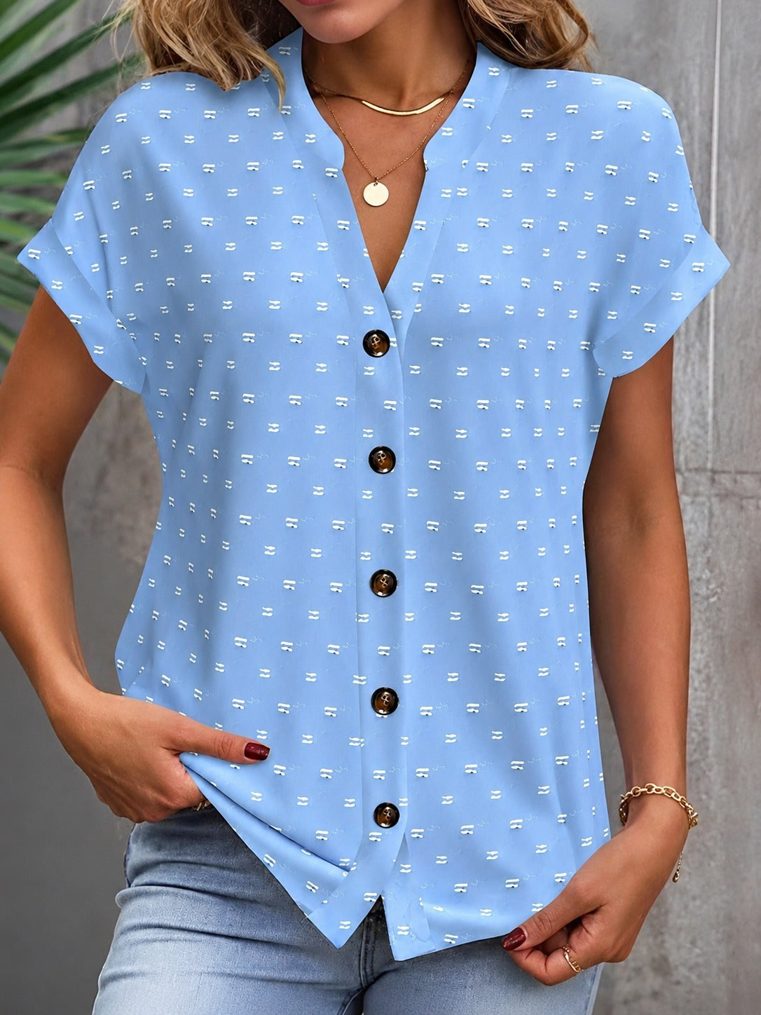Cardena - Elegante Bluse mit Entspanntem Schulterdesign