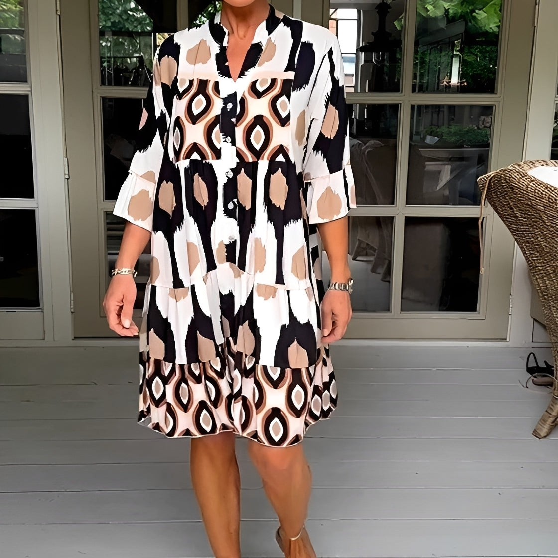 Katie - Elegantes, lässig geschnittenes Kleid