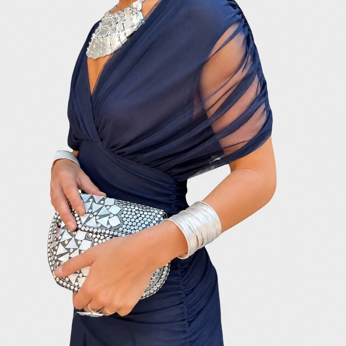 Bernice - Elegantes Maxikleid mit Drapierungen