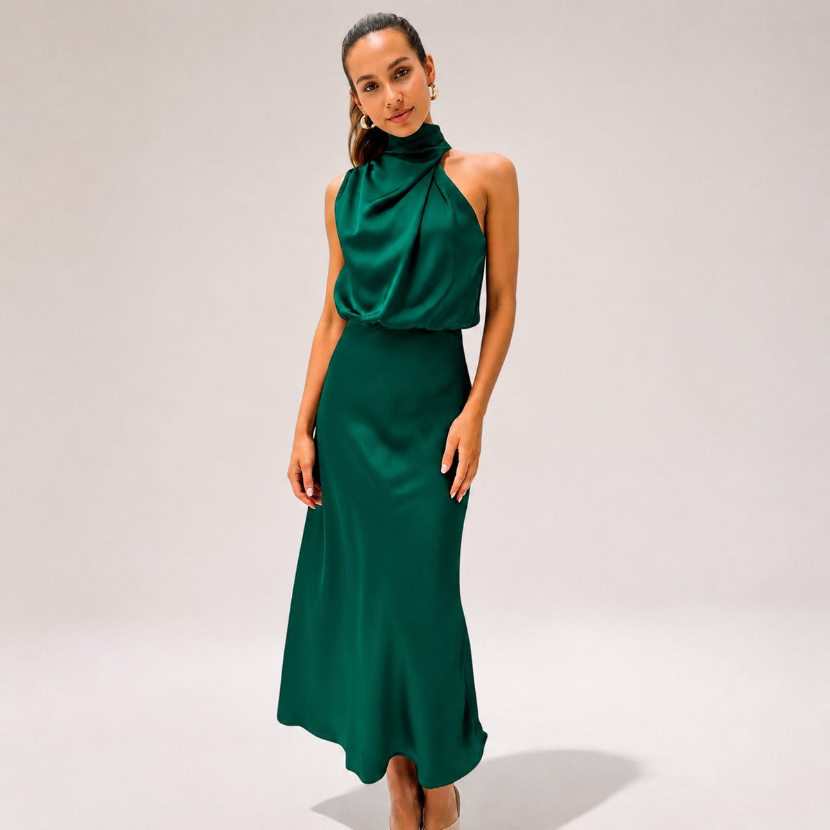 Lillie - Stilvolles Neckholder-Kleid