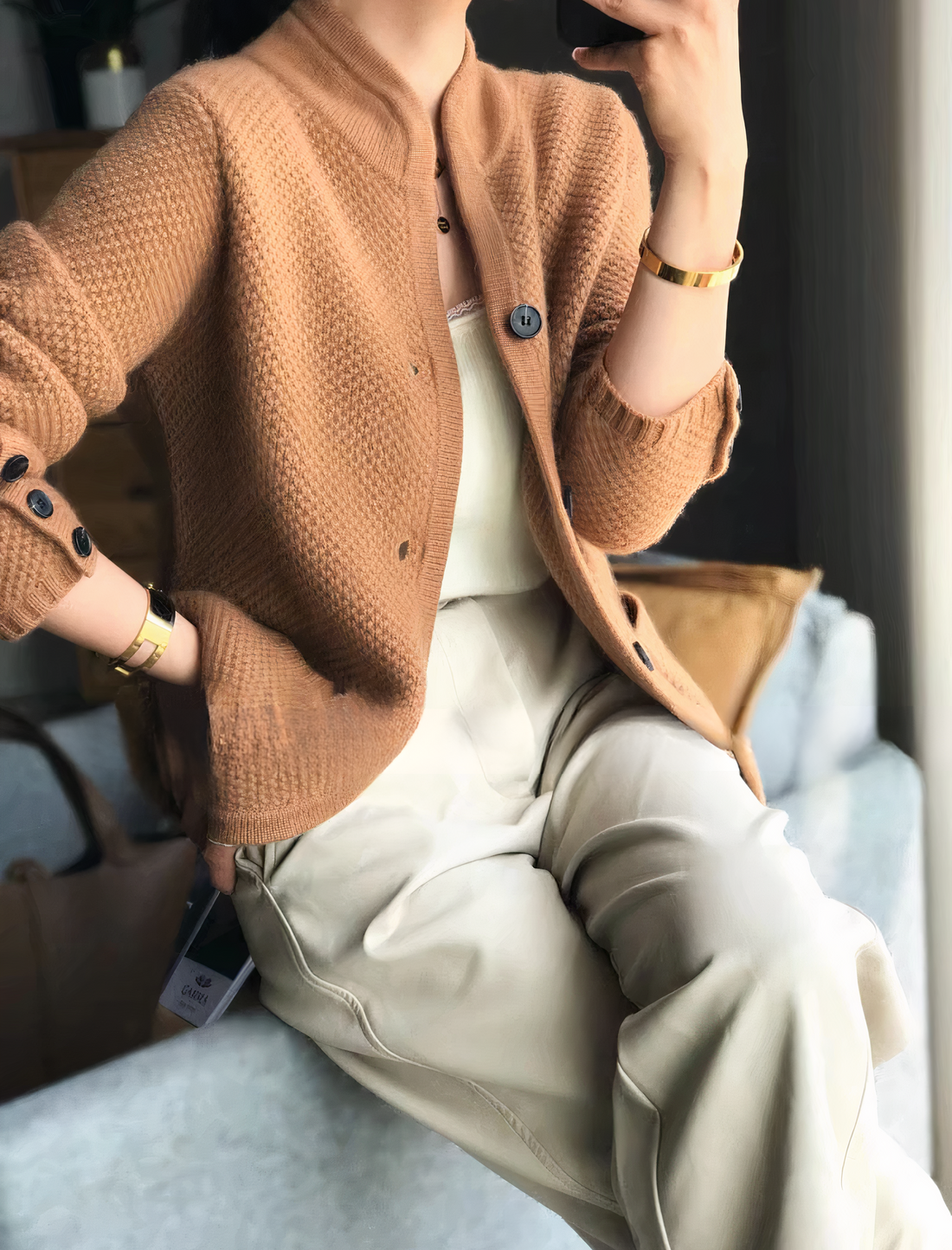 Edda - Strickcardigan mit Knöpfen
