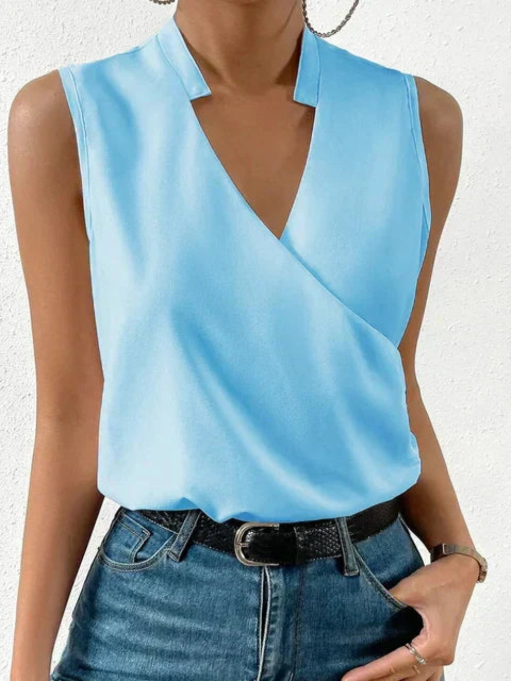 Juna - Tanktop mit Wickeldetail
