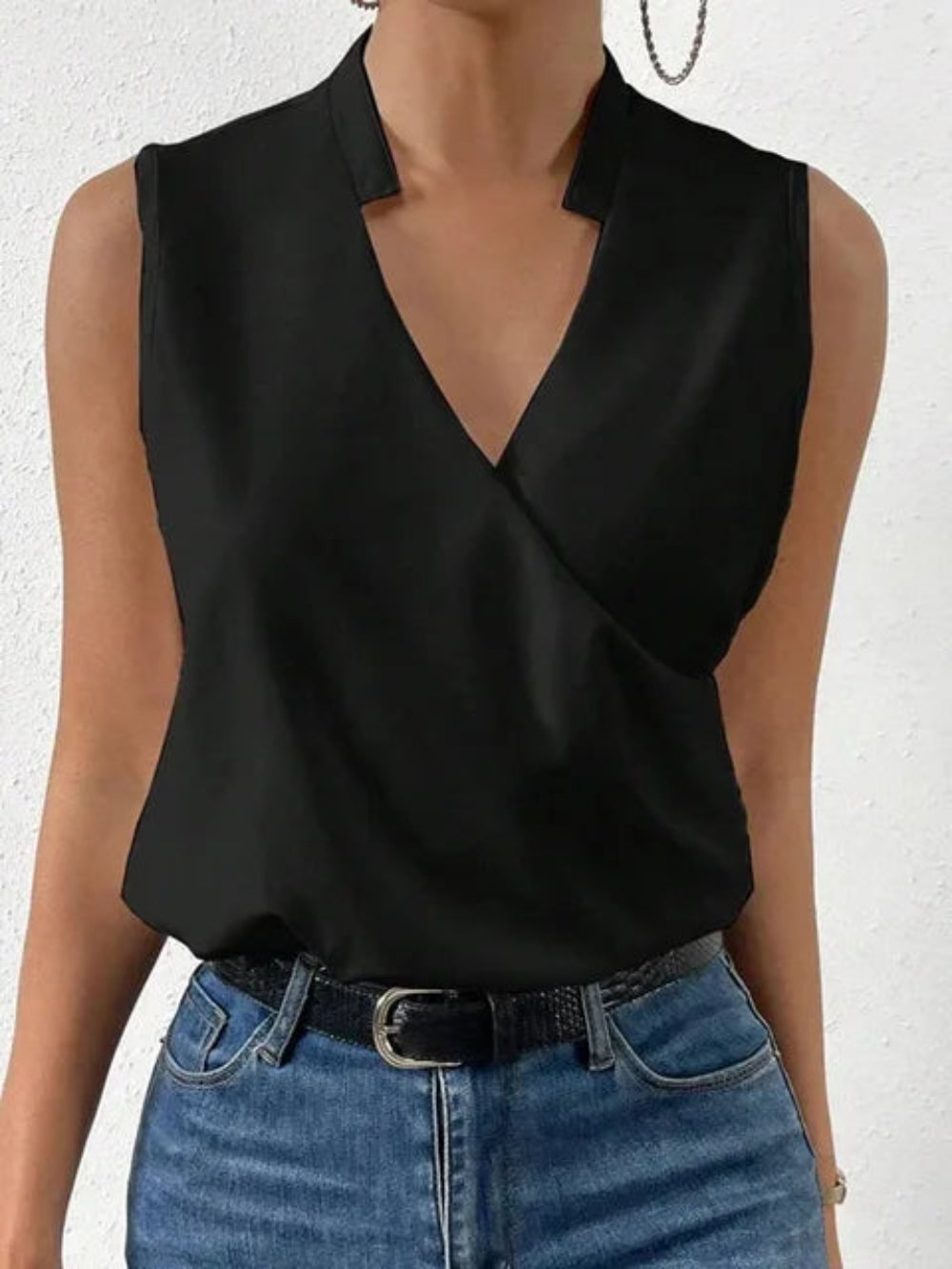 Juna - Tanktop mit Wickeldetail