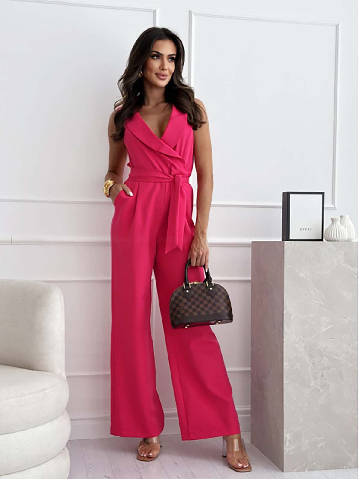 Ärmelloser Jumpsuit - Eleganter Damen Overall