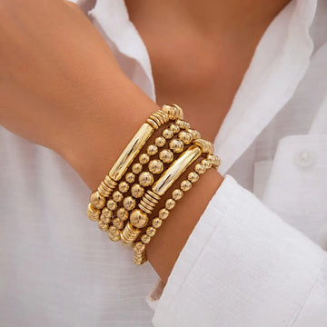 Mira – Set aus 5 stapelbaren Perlenarmbändern