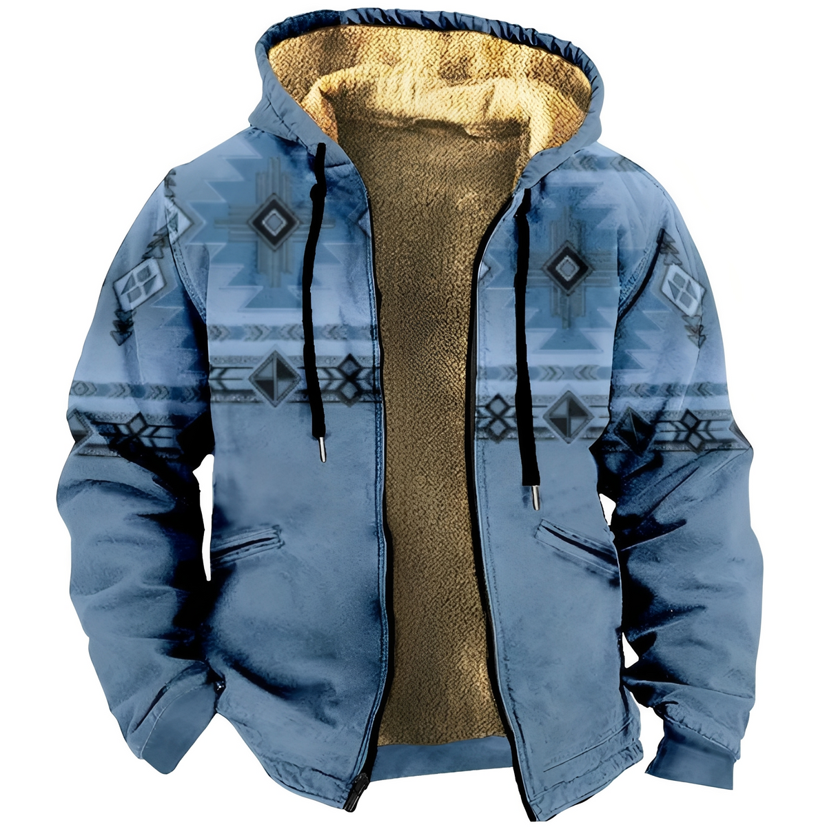 Edwin - Zeitgemäßer Herren-Hoodie mit ethnischem Muster