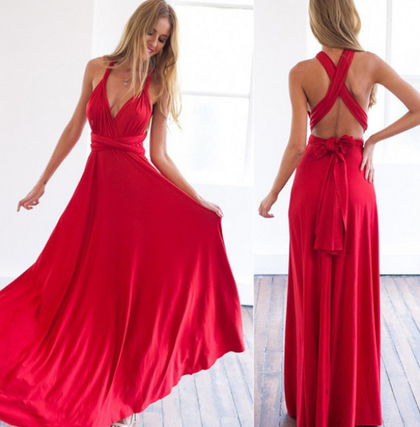 Sarah - Elegantes Damen Maxikleid