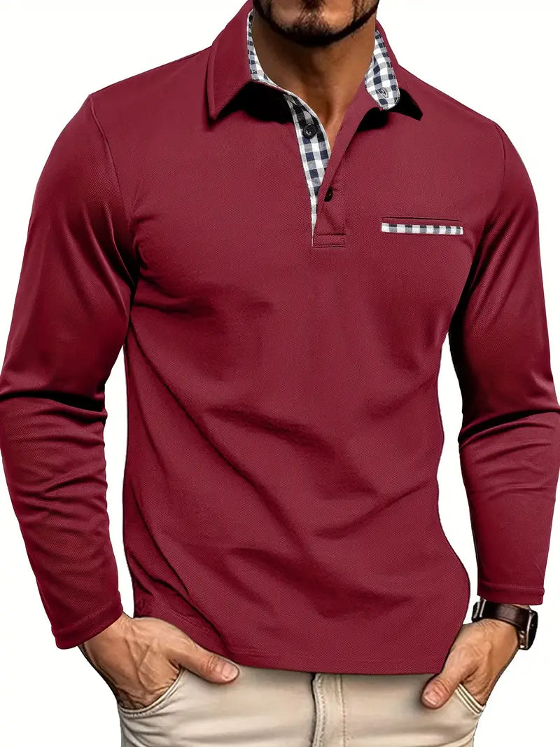 Wilfredo - Langarm Poloshirt