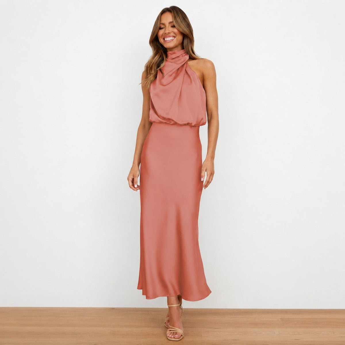 Hansel - Elegantes Cocktail-Midikleid