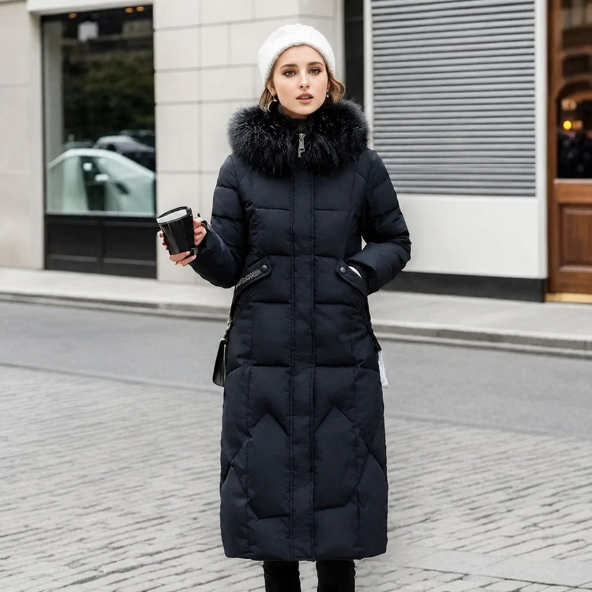 Fara - Damenmantel mit italienischem Stil