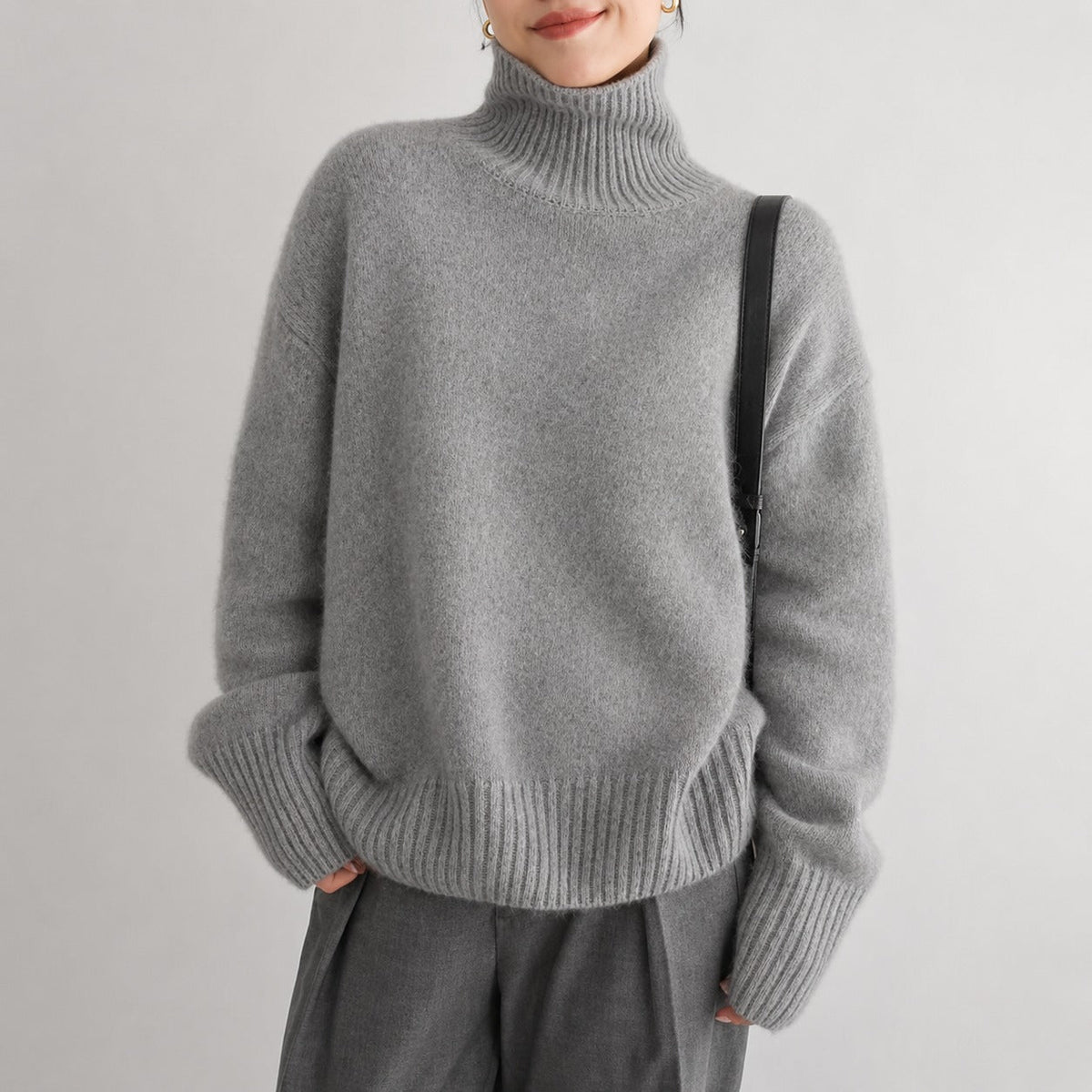Lea - Komfortabler Damen-Rollkragenpullover