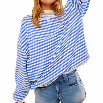 Judith - Bequemer Damenpullover mit Streifen