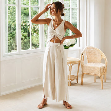 Adrianne - Luftiges Sommeroutfit mit Schnürdetails